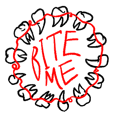 Bite Me sticker