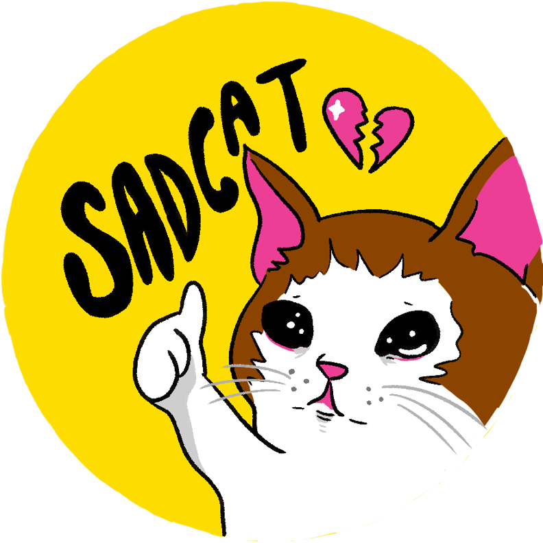 Sadcat button