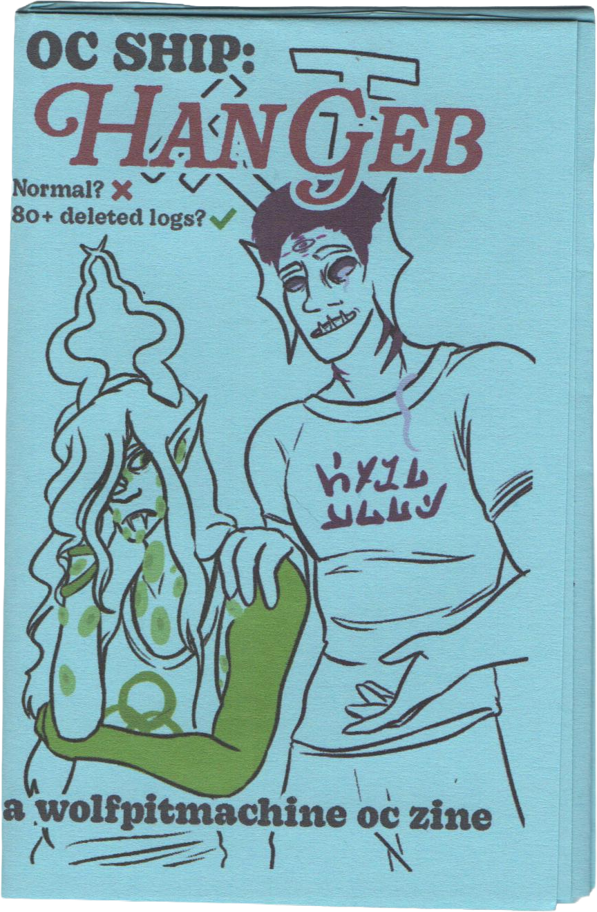 April Zines 2026 day 2 OC SHIP: HanGeb zine