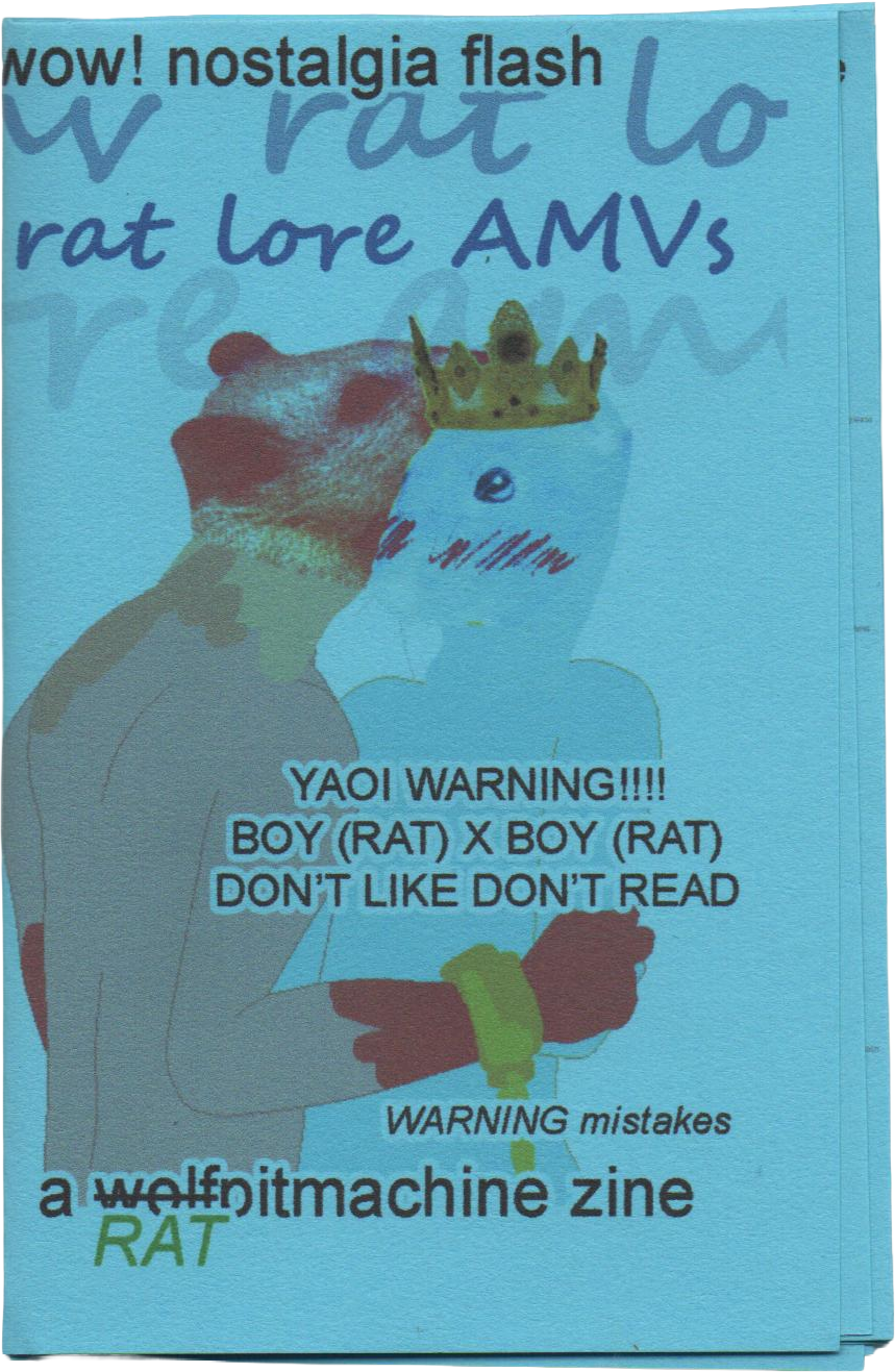 April Zines 2026 day 4 Rat Lore AMVs zine