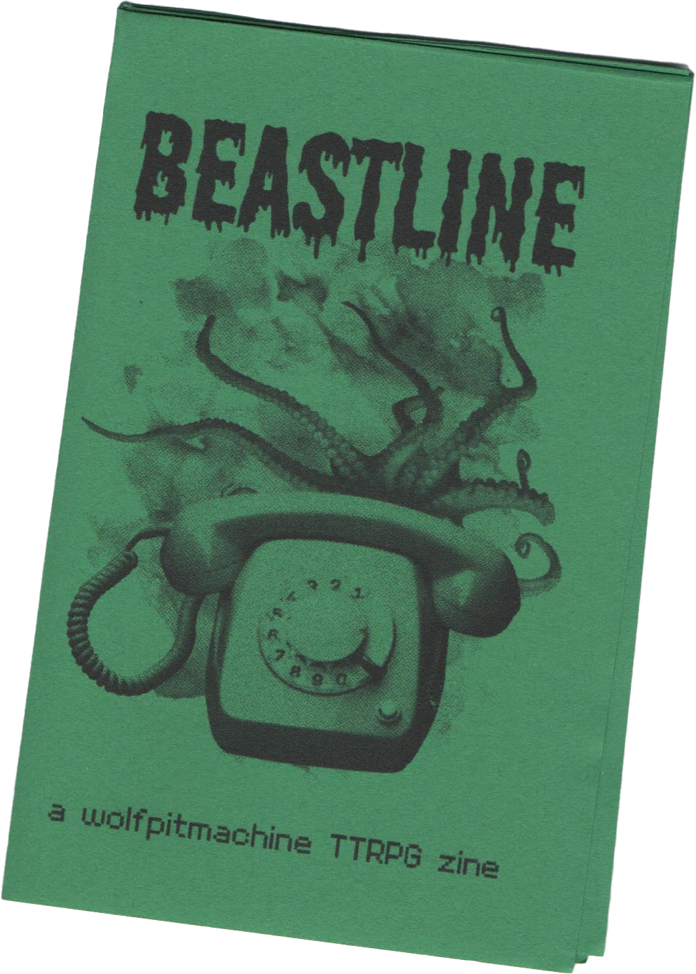 zinetober day 6 beastline zine