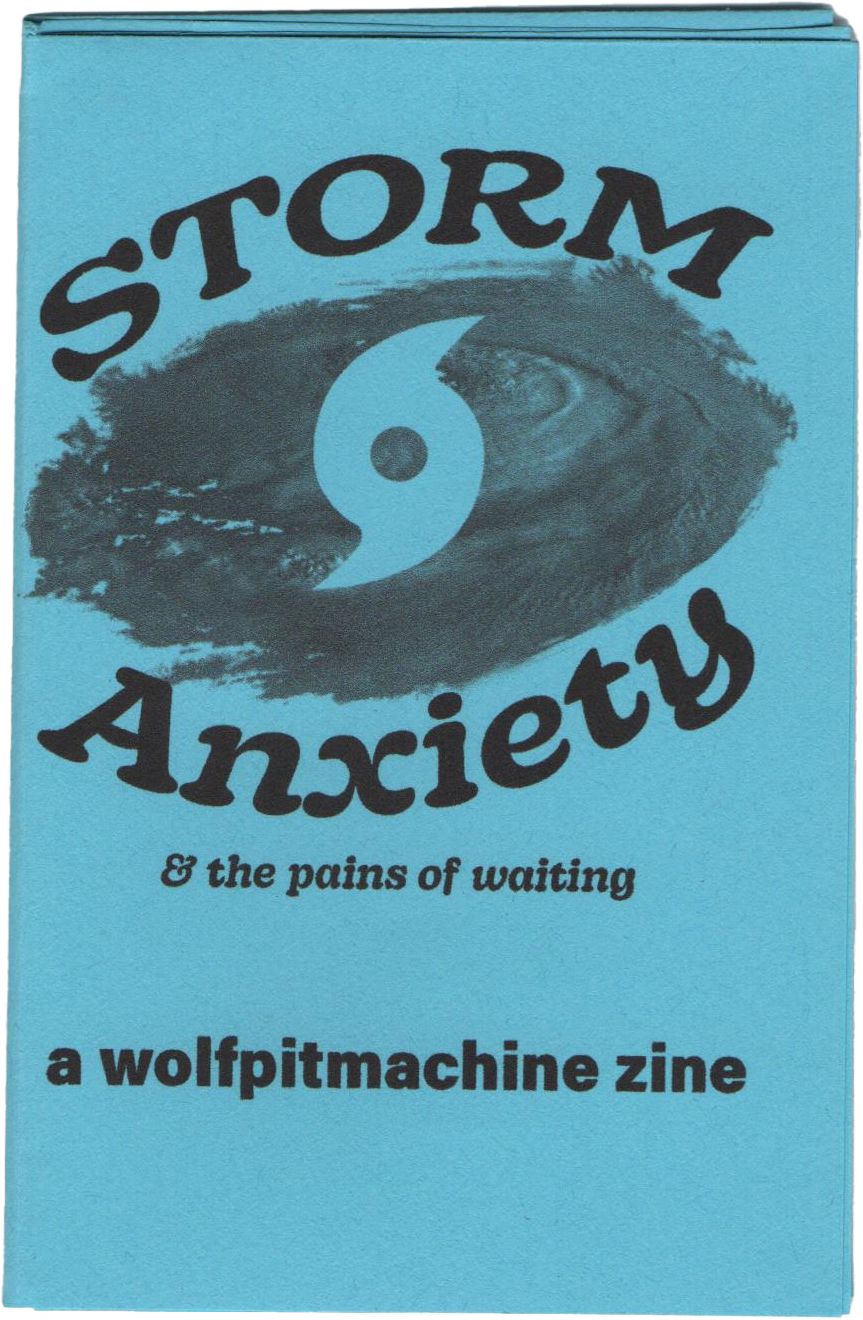 zinetober day 8 storm anxiety zine